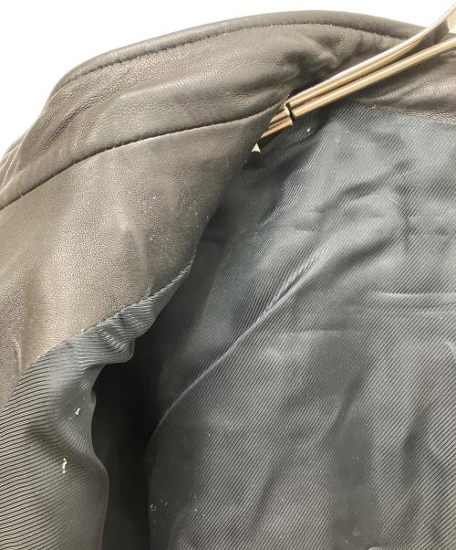 PIERRE BALMAIN（ピエール バルマン）PIERRE BALMAIN (ピエール バルマン) レザージャケット ブラック サイズ:50の古着・服飾アイテム