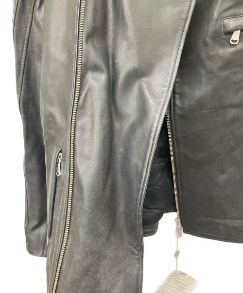 PIERRE BALMAIN（ピエール バルマン）PIERRE BALMAIN (ピエール バルマン) レザージャケット ブラック サイズ:50の古着・服飾アイテム