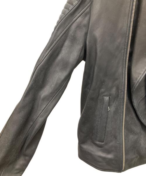 PIERRE BALMAIN（ピエール バルマン）PIERRE BALMAIN (ピエール バルマン) レザージャケット ブラック サイズ:50の古着・服飾アイテム
