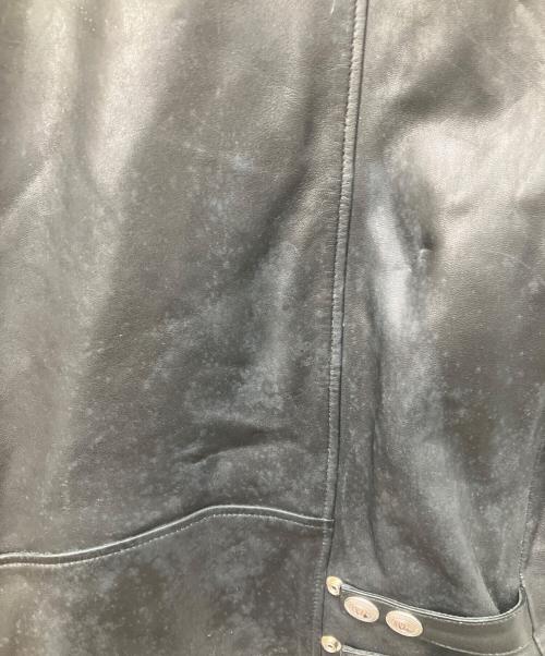 PIERRE BALMAIN（ピエール バルマン）PIERRE BALMAIN (ピエール バルマン) レザージャケット ブラック サイズ:50の古着・服飾アイテム