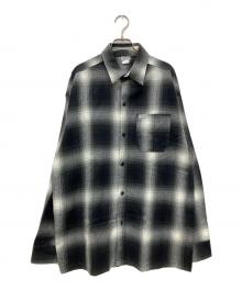 CalTop（キャルトップ）の古着「オンブレチェックシャツ」｜ブラック