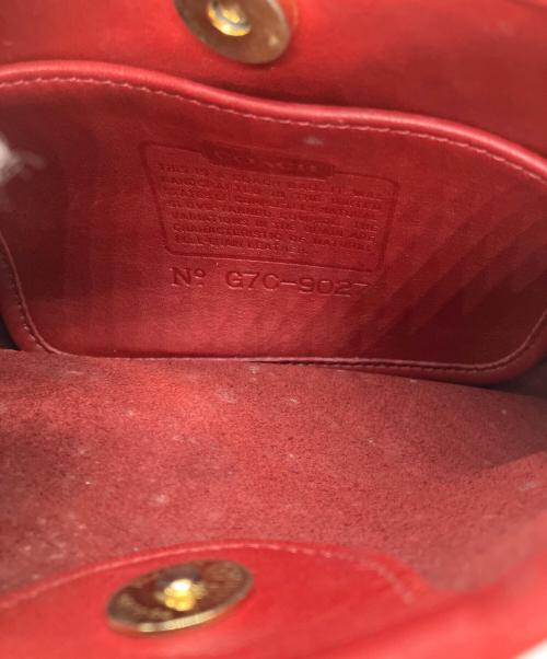 COACH（コーチ）COACH (コーチ) ワンショルダーバッグ レッドの古着・服飾アイテム