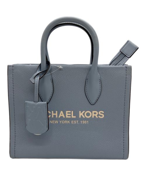 MICHAEL KORS（マイケル・コース）MICHAEL KORS (マイケル・コース) ミレラハンドバッグ ブルーの古着・服飾アイテム
