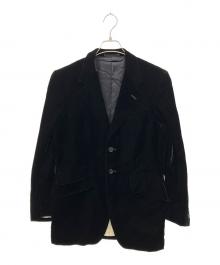 Paul Smith London（ポールスミスロンドン）の古着「ベロアテーラードジャケット」｜ブラック
