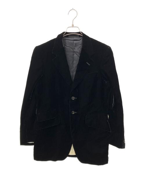 Paul Smith London（ポールスミスロンドン）Paul Smith London (ポールスミスロンドン) ベロアテーラードジャケット ブラック サイズ:Sの古着・服飾アイテム