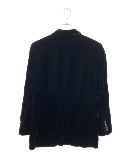 Paul Smith London（ポールスミスロンドン）Paul Smith London (ポールスミスロンドン) ベロアテーラードジャケット ブラック サイズ:Sの古着・服飾アイテム