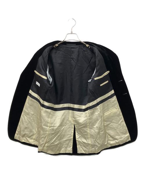 Paul Smith London（ポールスミスロンドン）Paul Smith London (ポールスミスロンドン) ベロアテーラードジャケット ブラック サイズ:Sの古着・服飾アイテム