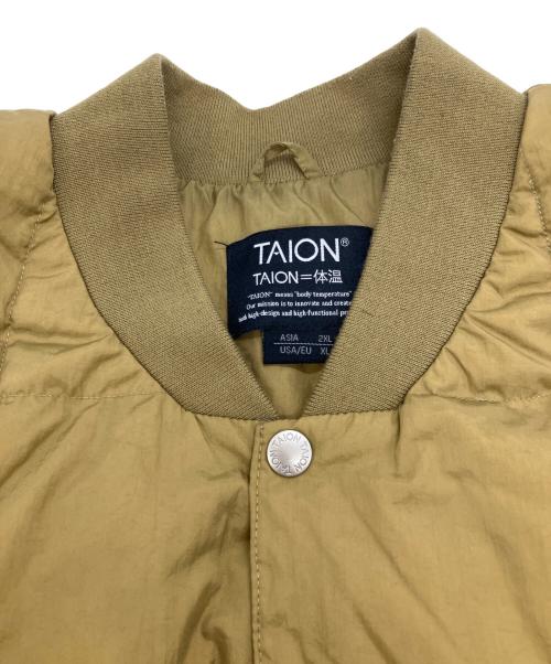 TAION（タイオン）TAION (タイオン) ダウンジャケット ブラウン サイズ:XLの古着・服飾アイテム
