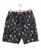 SUPREMEシュプリーム）の古着「13SS Crosses Belted Short」｜ネイビー
