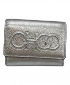 JIMMY CHOOジミーチュウ）の古着「LONI metallic coated fabric」｜シルバー