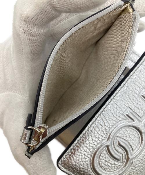 JIMMY CHOO（ジミーチュウ）JIMMY CHOO (ジミーチュウ) LONI metallic coated fabric シルバー 未使用品の古着・服飾アイテム