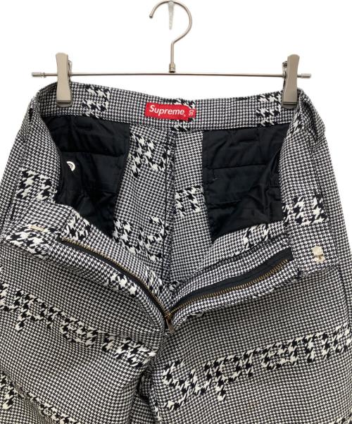 SUPREME（シュプリーム）Supreme (シュプリーム) Work Pant Black Houndstooth ホワイト×ブラック サイズ:30の古着・服飾アイテム