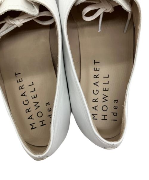 MARGARET HOWELL idea（マーガレット ハウエル アイディア）MARGARET HOWELL idea (マーガレット ハウエル アイディア) レースアップシューズ ホワイト サイズ:23.5cmの古着・服飾アイテム
