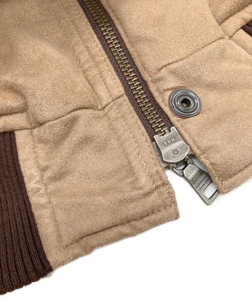 BURBERRY BLACK LABEL（バーバリーブラックレーベル）BURBERRY BLACK LABEL (バーバリーブラックレーベル) スウェードジップアップブルゾン ブラウン サイズ:Lの古着・服飾アイテム