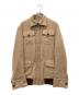 BURBERRY BLACK LABEL（バーバリーブラックレーベル）の古着「スウェードジップアップブルゾン」｜ブラウン
