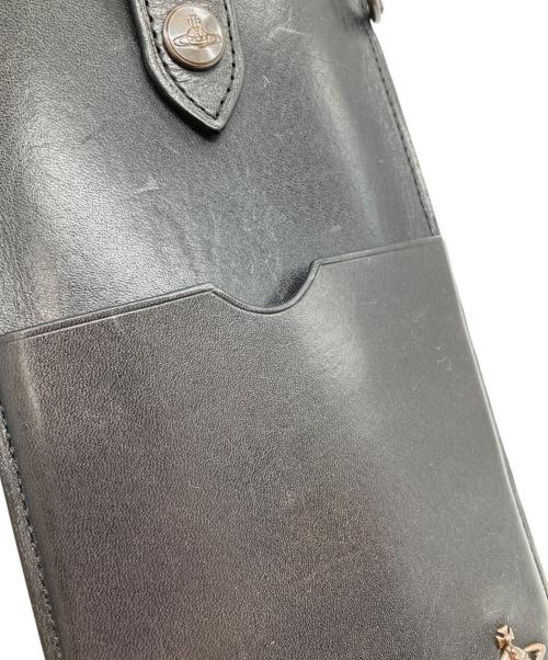 Vivienne Westwood（ヴィヴィアンウエストウッド）Vivienne Westwood (ヴィヴィアンウエストウッド) スマホショルダーバッグ ブラックの古着・服飾アイテム