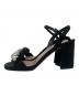 MIU MIU (ミュウミュウ) ビジューストラップサンダル ブラック サイズ:36：12000円