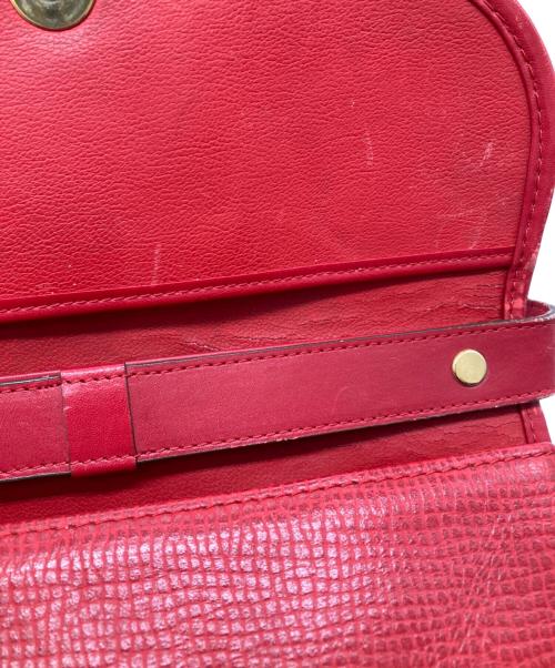 Christian Dior（クリスチャン ディオール）Christian Dior (クリスチャン ディオール) CDロゴビンテージショルダーバッグ レッドの古着・服飾アイテム