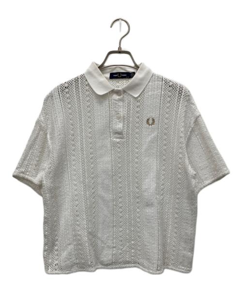 FRED PERRY（フレッドペリー）FRED PERRY (フレッドペリー) レースポロシャツ ホワイト サイズ:36の古着・服飾アイテム