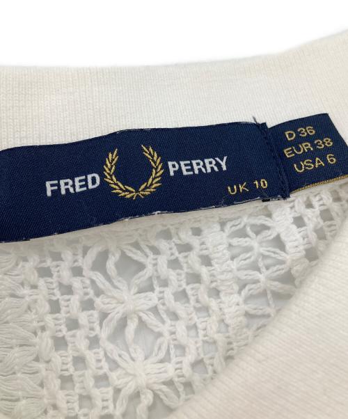 FRED PERRY（フレッドペリー）FRED PERRY (フレッドペリー) レースポロシャツ ホワイト サイズ:36の古着・服飾アイテム