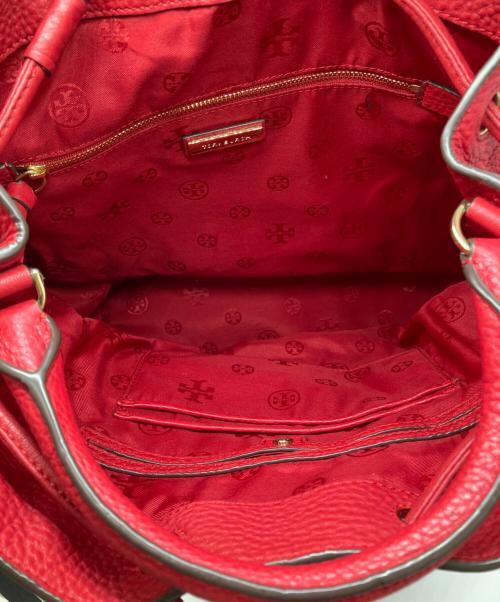 TORY BURCH（トリーバーチ）TORY BURCH (トリーバーチ) 巾着レザーバッグ レッドの古着・服飾アイテム