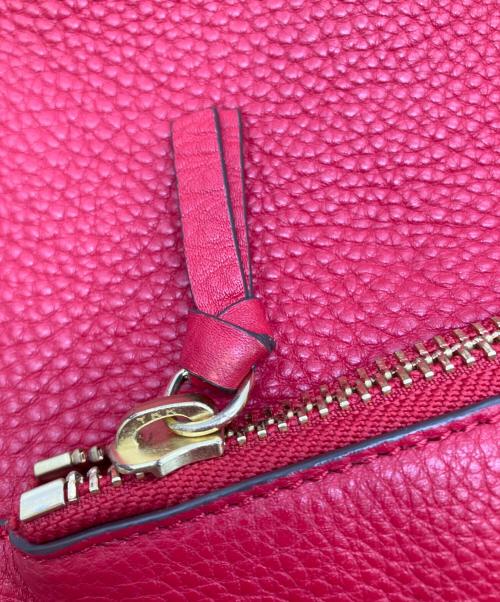 TORY BURCH（トリーバーチ）TORY BURCH (トリーバーチ) 巾着レザーバッグ レッドの古着・服飾アイテム
