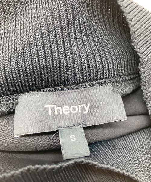 theory（セオリー）theory (セオリー) RIB VNECK DRノースリーブワンピース ブラック サイズ:Sの古着・服飾アイテム