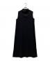 theory（セオリー）の古着「RIB VNECK DRノースリーブワンピース」｜ブラック
