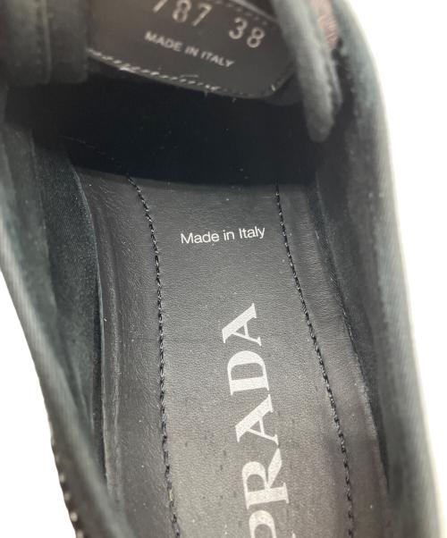 PRADA（プラダ）PRADA (プラダ) スパンコールスニーカー ブラック サイズ:38の古着・服飾アイテム