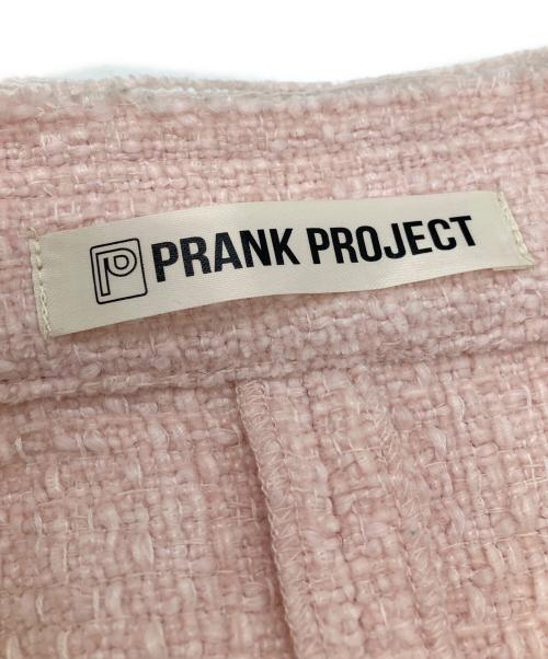 PRANK PROJECT（プランクプロジェクト）PRANK PROJECT (プランクプロジェクト) ツイードカーディガン ピンク サイズ:Freeの古着・服飾アイテム