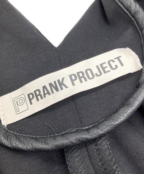 PRANK PROJECT（プランクプロジェクト）PRANK PROJECT (プランクプロジェクト) フロントレザーボクシーVネックトップ ブラック サイズ:Freeの古着・服飾アイテム