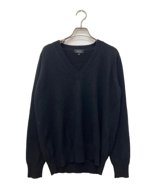 A.P.C.（アーペーセー）A.P.C. (アーペーセー) カシミヤニット ブラック サイズ:Mの古着・服飾アイテム