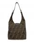 FENDI (フェンディ) ズッカ柄マンバケット ブラウン：48000円