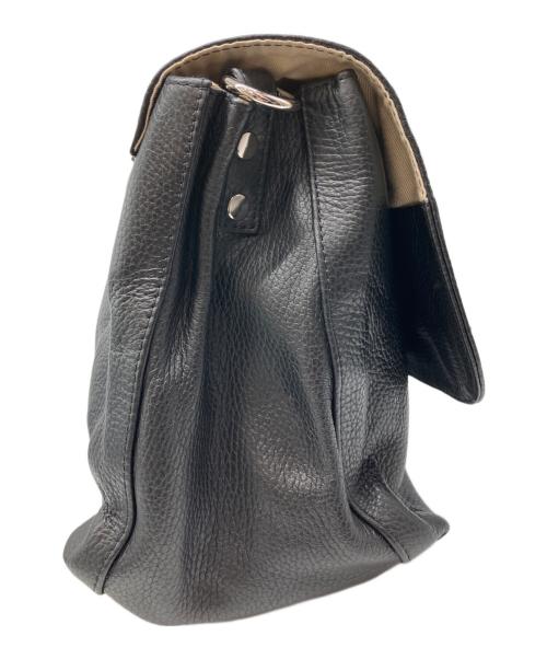 zanellato（ザネラート）ZANELLATO (ザネラート) レザーショルダーバッグ ブラックの古着・服飾アイテム
