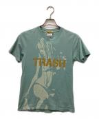 Hysteric Glamourヒステリックグラマー）の古着「プリントTシャツ」｜スカイブルー