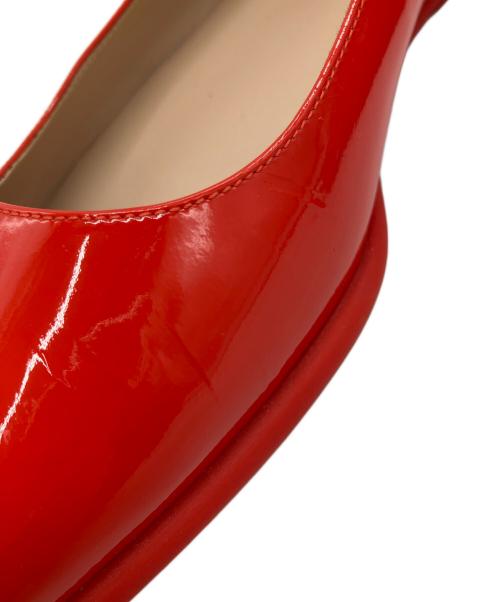 TOD'S（トッズ）TOD'S (トッズ) ポインテッドトゥフラットパンプス レッド サイズ:36 1/2の古着・服飾アイテム