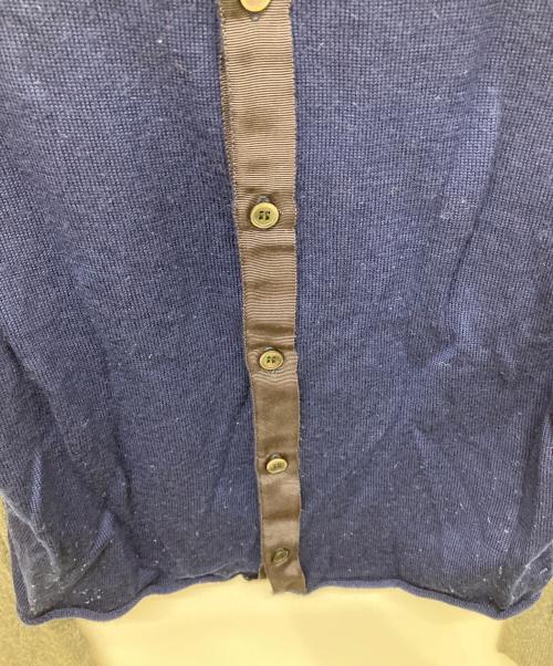 tricot COMME des GARCONS（トリココムデギャルソン）tricot COMME des GARCONS (トリココムデギャルソン) ウールモヘヤ混デザインニット グレー×ネイビー サイズ:Freeの古着・服飾アイテム