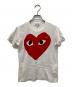 PLAY COMME des GARCONS（プレイコムデギャルソン）の古着「ハートロゴ Tシャツ」｜ホワイト