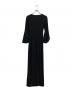LAUREN RALPH LAUREN (ローレン ラルフ ローレン) フロントビジューカシュクールワンピース ブラック サイズ:4：4500円