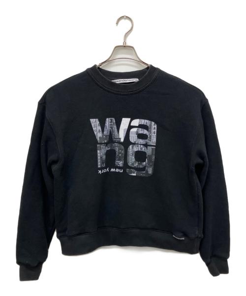 ALEXANDER WANG（アレキサンダー・ワン）ALEXANDER WANG (アレキサンダー・ワン) ロゴスウェット ブラック サイズ:XSの古着・服飾アイテム
