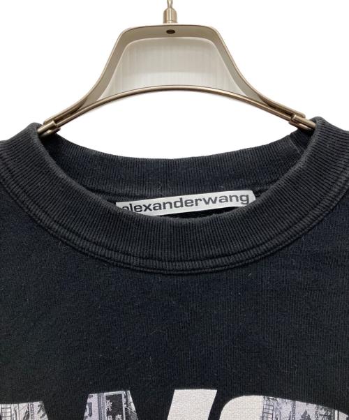 ALEXANDER WANG（アレキサンダー・ワン）ALEXANDER WANG (アレキサンダー・ワン) ロゴスウェット ブラック サイズ:XSの古着・服飾アイテム