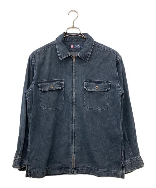 CHAPS RALPH LAUREN（チャップス ラルフローレン）CHAPS RALPH LAUREN (チャップス ラルフローレン) ジップアップデニムジャケット インディゴ サイズ:Lの古着・服飾アイテム