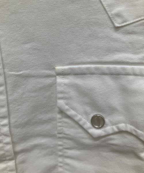 POLO RALPH LAUREN（ポロ・ラルフローレン）POLO RALPH LAUREN (ポロ・ラルフローレン) 90ｓ香港製ウエスタンシャツ ホワイト サイズ:Mの古着・服飾アイテム