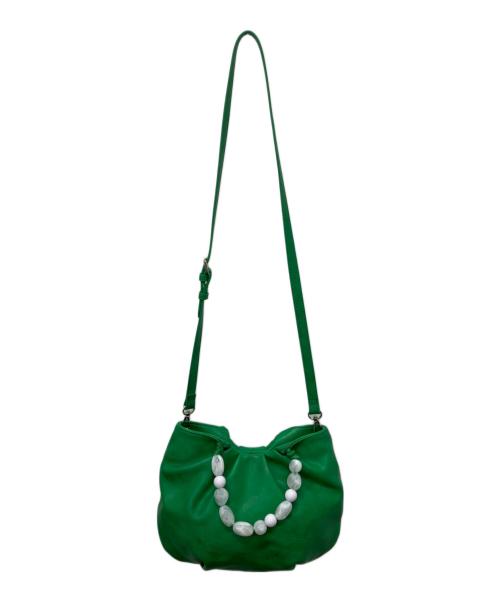 ear PAPILLONNER（イアパピヨネ）ear PAPILLONNER (イアパピヨネ) 2WAYショルダーバッグ グリーンの古着・服飾アイテム