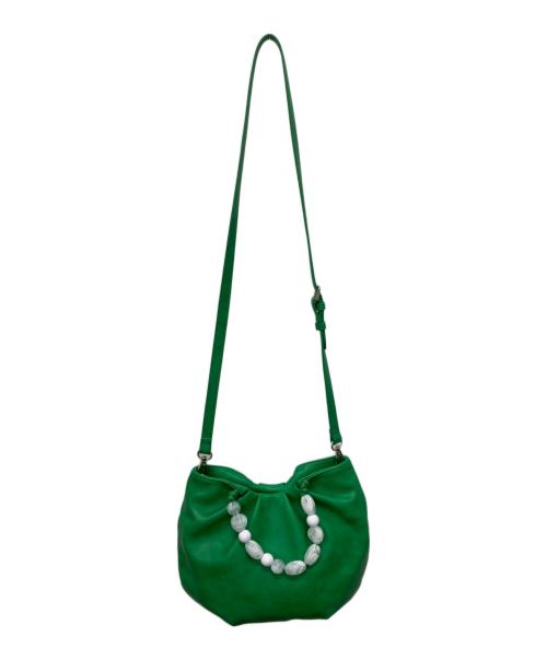 ear PAPILLONNER（イアパピヨネ）ear PAPILLONNER (イアパピヨネ) 2WAYショルダーバッグ グリーンの古着・服飾アイテム