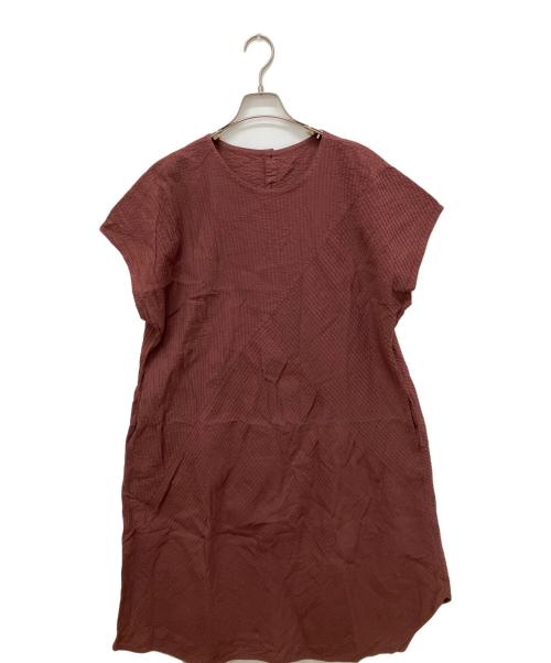 YACCO MARICARD（ヤッコマリカルド）YACCO MARICARD (ヤッコマリカルド) ノースリーブワンピース ワインレッド サイズ:Mの古着・服飾アイテム