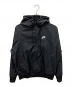 NIKEナイキ）の古着「NSW HE WR ウーブン フーディ ジャケット」｜ブラック