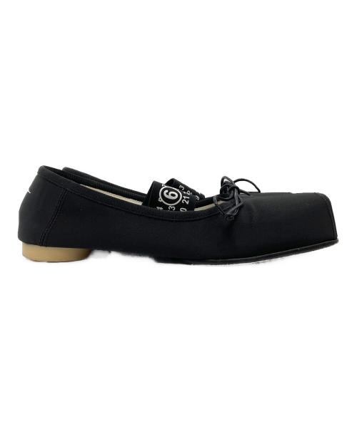 MM6 Maison Margiela（エムエムシックスメゾンマルジェラ）MM6 Maison Margiela (エムエムシックスメゾンマルジェラ) バレエシューズ ブラック サイズ:37の古着・服飾アイテム