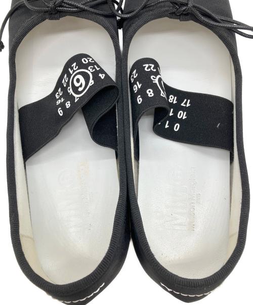 MM6 Maison Margiela（エムエムシックスメゾンマルジェラ）MM6 Maison Margiela (エムエムシックスメゾンマルジェラ) バレエシューズ ブラック サイズ:37の古着・服飾アイテム