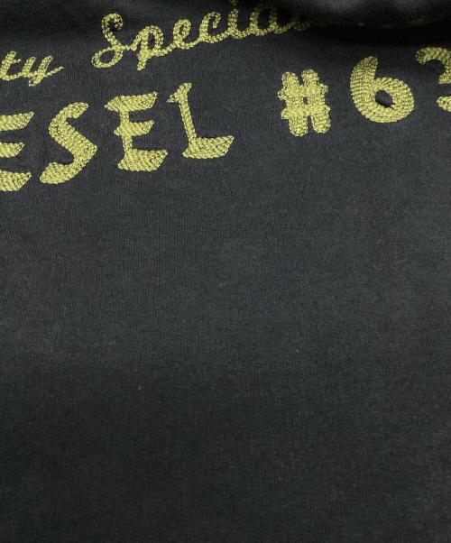 DIESEL（ディーゼル）DIESEL (ディーゼル) ダメージ加工スウェット ブラック サイズ:Lの古着・服飾アイテム